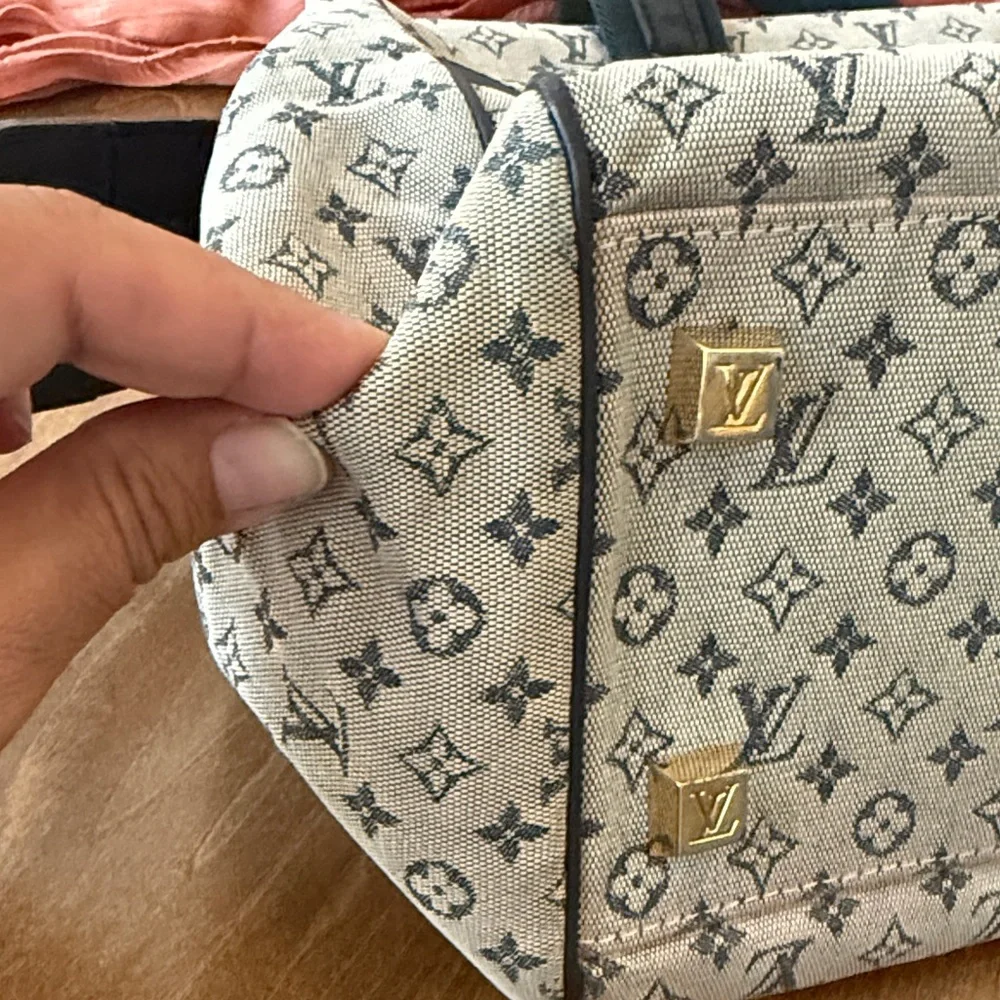 Louis Vuitton Mini Lin Canvas Satchel - Picture 9 of 12